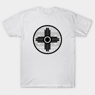 New Mexico Flag Design - Native Zia Symbol Pattern T-Shirt